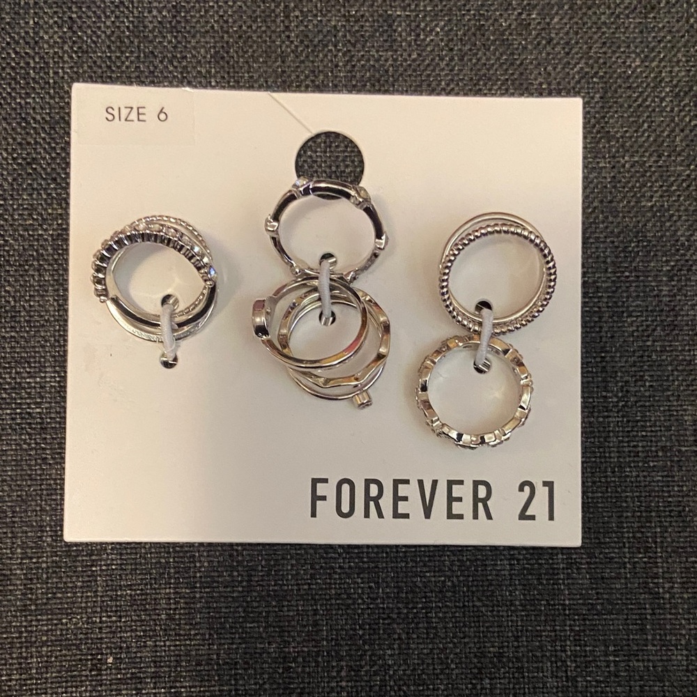 Forever 21 Chic Silver and Gold Ring Collection